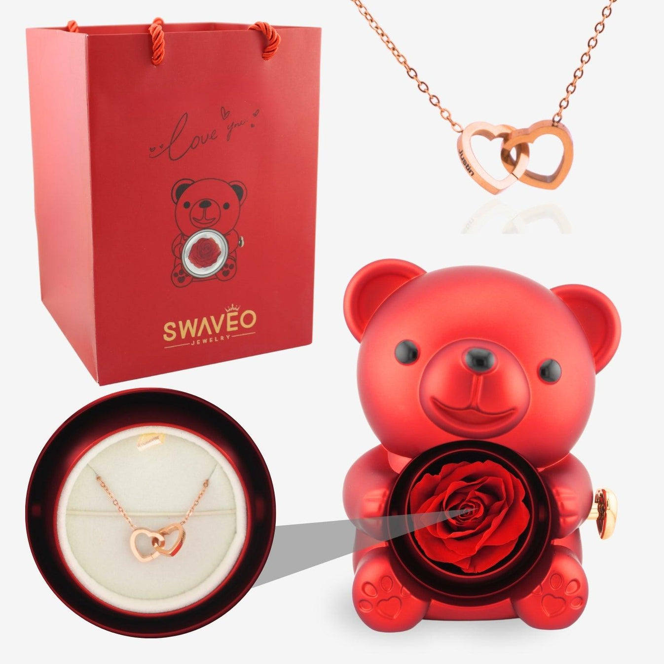 Eternal Rose Bear