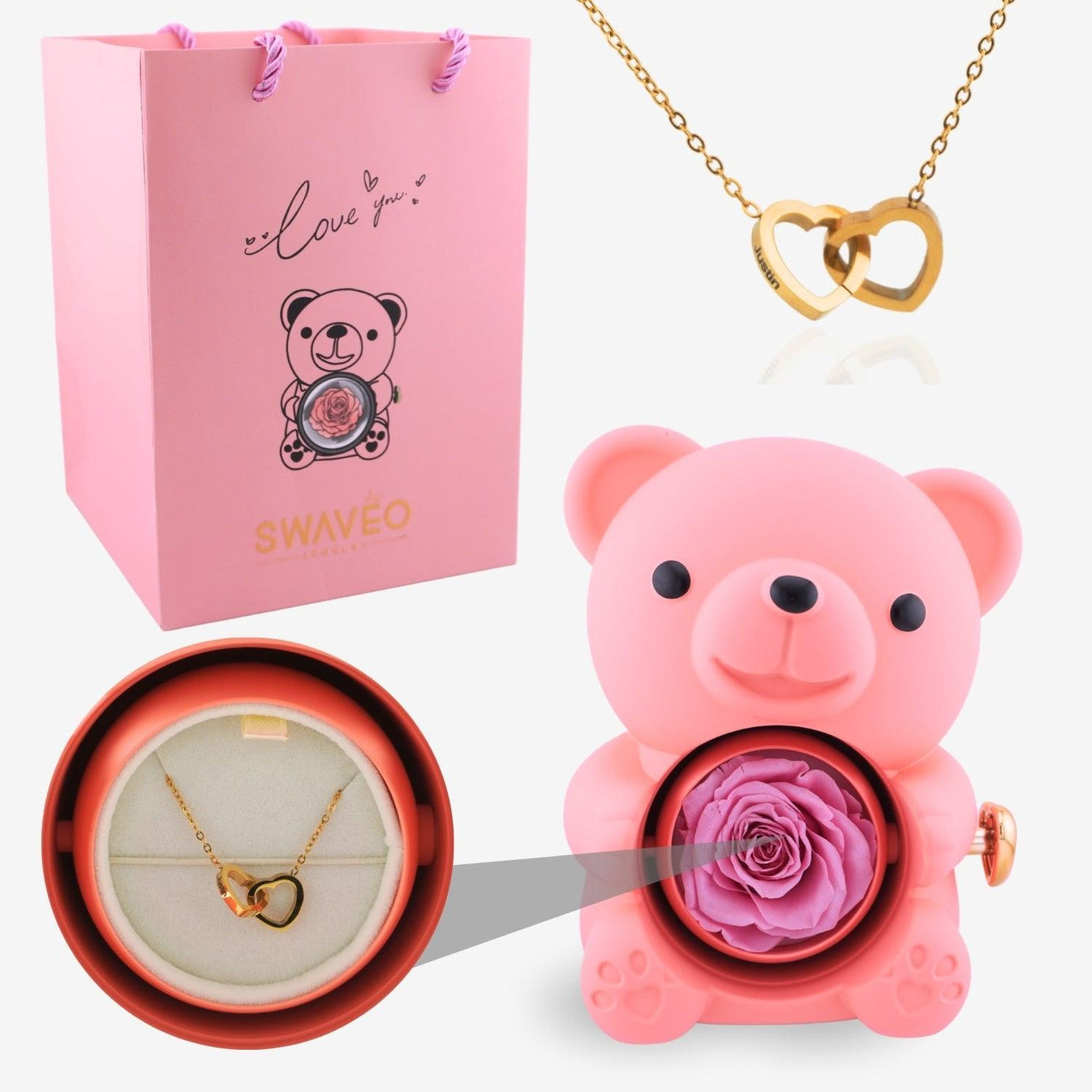 Eternal Rose Bear