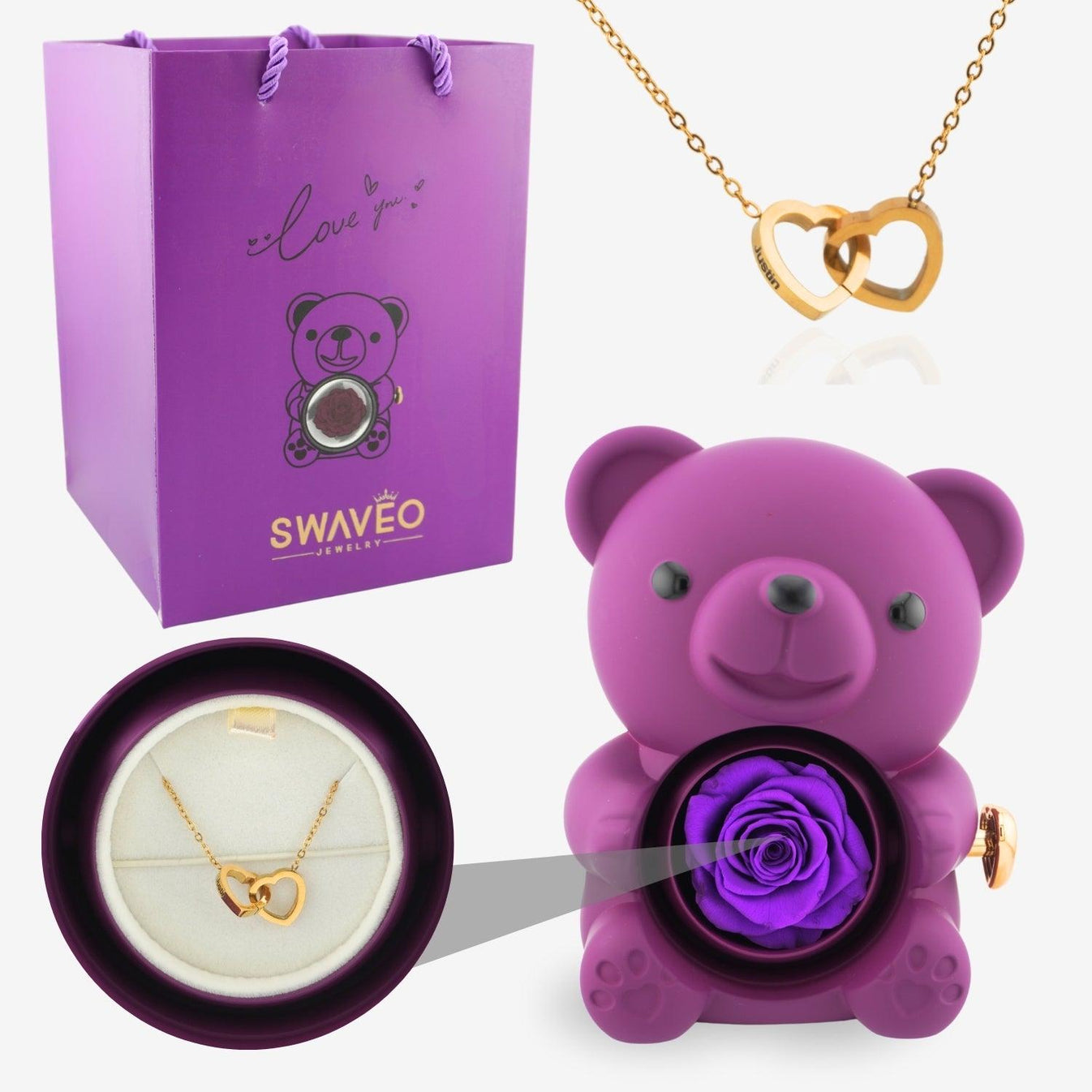 Eternal Rose Bear